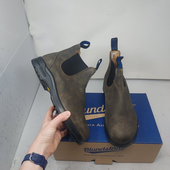 Blundstone Thermal MENS Chelsea Rustic Brown Boot - Picture 1 of 7